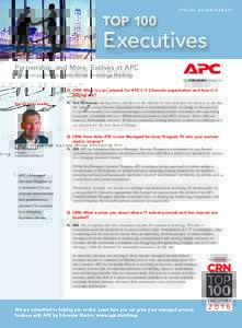 TOP 100  SPECIAL ADVERTISEMENT Executives Partnership, and More, Evolves at APC