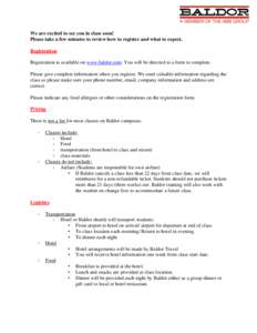 Microsoft Word - Baldor Class Procedure.docx