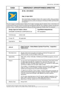 EASA AD No.: E  EASA EMERGENCY AIRWORTHINESS DIRECTIVE AD No.: E