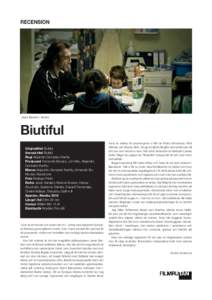 recension  Javier Bardem i Biutiful Biutiful Originaltitel Biutiful