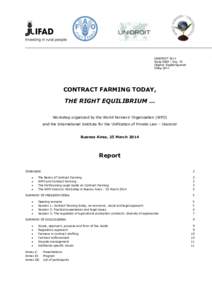 UNIDROIT 2014 Study S80A – Doc. 18 Original: English/Spanish 5 May[removed]CONTRACT FARMING TODAY,