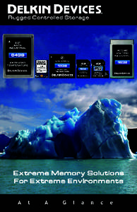 Delkin Devices manufactures rugged industrial memory with extended temperature components (such as SLC flash), and enhanced shock and vibration performance. Control of each memory card’s performance is assured by a co