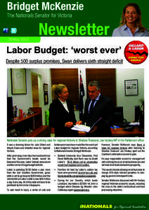 Bridget McKenzie The Nationals Senator for Victoria 28 MayNewsletter