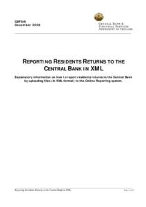 Reporting Residents Returns to the Central Bank in XML