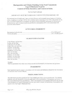 Ractopamine / Tylosin / Chemistry / Medicine / Eli Lilly and Company / Phenols / Pork