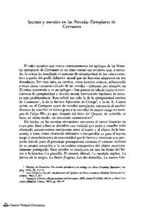 Actas VIII. AIH. Secreto y mentira en las Novelas ejemplares de Cervantes. LETIZIA BIANCHI