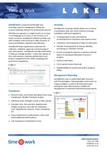 Timesheet / Invoice / Project management software / Accounting software / Comparison of time tracking software / Time tracking software / Business / Business software / Employment