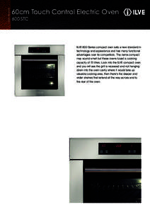 Built-in OVENS  60cm Touch Control Electric Oven 600 STC  ILVE 600 Series compact oven sets a new standard in