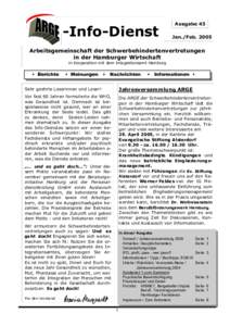 -Info-Dienst  Ausgabe 43 Jan./FebArbeitsgemeinschaft der Schwerbehindertenvertretungen