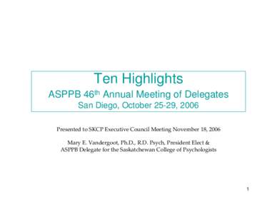 ASPPB 46th Annual Meeting of Delegates