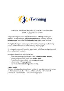 ETwinning / Education in the European Union / Educational technology