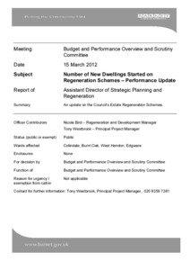 Meeting  Budget and Performance Overview and Scrutiny