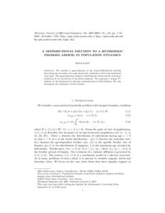 Electronic Journal of Differential Equations, Vol[removed]), No. 132, pp. 1–23. ISSN: [removed]URL: http://ejde.math.txstate.edu or http://ejde.math.unt.edu ftp ejde.math.txstate.edu (login: ftp) A DISTRIBUTIONAL S