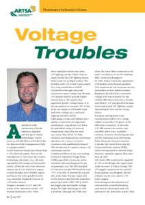 Chairman’s technical column  Voltage Troubles  A