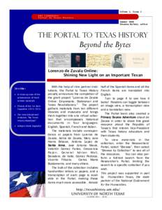 Volume 1, Issue 2 UNT LIBRARIES’ Portal to Texas History