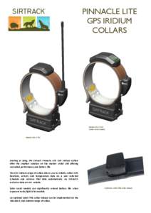 PINNACLE LITE GPS IRIDIUM COLLARS Model: G5C 175F (Solar Assist model)