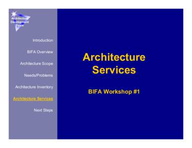 Microsoft PowerPoint - BIFA Workshop 5-Services.ppt