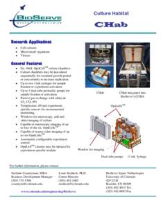 Microsoft Word - CHab-one-pager.doc