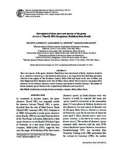 Anais da Academia Brasileira de Ciências[removed]): [removed]Annals of the Brazilian Academy of Sciences) Printed version ISSN[removed]Online version ISSN[removed]