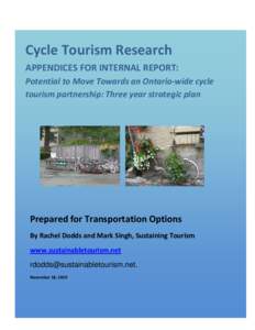 Microsoft Word - Cycle Tourism Research - Appendices for Strategic Plan November 2010 _FINAL_.docx