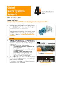 Global Motor Systems Network EMSA Newsletter no[removed]Zurich June 2011: