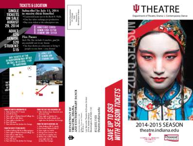 Indiana University Bloomington / Romeo and Juliet / Metz / Madama Butterfly / Terre Haute /  Indiana / Musical theatre / Jacobs School of Music / Broadway theatre / Geography of Indiana / Indiana / Bloomington /  Indiana
