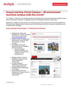 Education / E-learning / Electronic engineering / Videotelephony / Alcatel-Lucent / Avaya