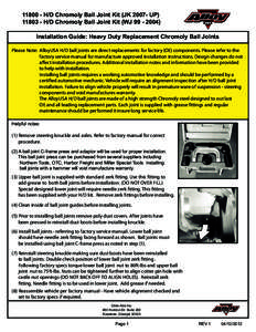 [removed]HD ball Joint Instructions AlloyUSA[removed]