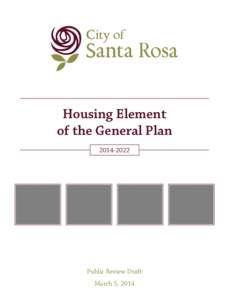 Housing Element of the General Plan[removed]Public Review Draft March 5, 2014