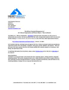FOR IMMEDIATE RELEASE: CONTACT: Rob Sanchez CEO, MeritDirect[removed]removed]