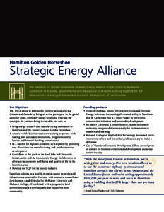Hamilton Golden Horseshoe  Strategic Energy Alliance The Hamilton [or Golden Horseshoe] Strategic Energy Alliance (HSEA) [GHSEA] represents a consortium of business, governmental and educational institutions working toge