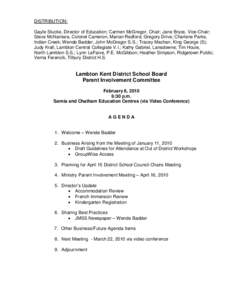 Sarnia / Chatham–Kent / Agenda / Ontario / Lambton Kent District School Board / Ridgetown / Lambton