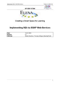 Implementing SQI via SOAP Web-Services  Version 1.0, [removed]