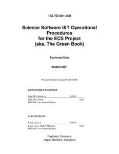 162-TDScience Software I&T Operational Procedures