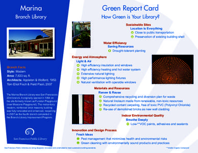 Marina Branch Library - Green Report Card - SFPL.org