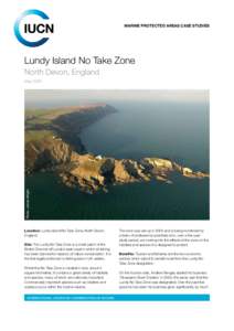 marine Protected areas CASE STUDIES  Lundy Island No Take Zone North Devon, England  Photo: James Wright