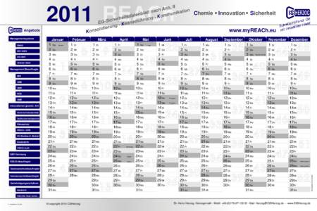 2011 REACh HERZOG Angebote Managementsysteme EMAS ISOISO 9001