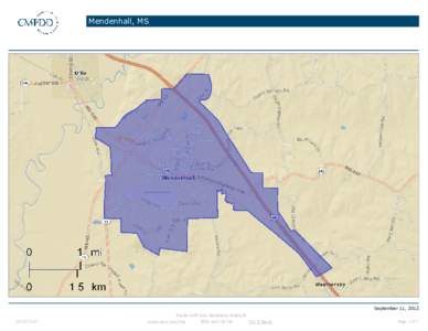 Mendenhall, MS  September 11, 2012 ©2012 Esri  Made with Esri Business Analyst