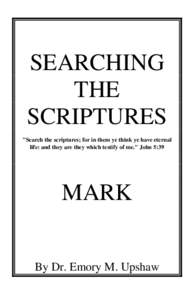 SEARCHING THE SCRIPTURES 