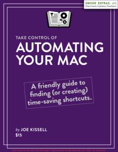 EBOOK EXTRAS: v1.1  Downloads, Updates, Feedback TAKE CONTROL OF