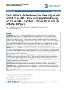 Science to improve care for people affected by unhealthy alcohol and other drug use