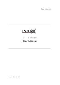 Meier Pollard Ltd  Version2nd Apr 2015 User Manual