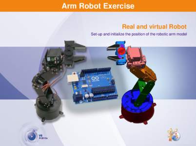 Arm Robot Exercise Real and virtual Robot Set-up and initialize the position of the robotic arm model R 2013x