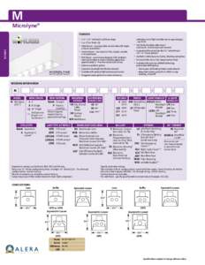 Use product tables for pricing. Some options are found on separate pages at the back of the book. If prices are not shown, contact factory. Note Alera does not quote or manufacture 