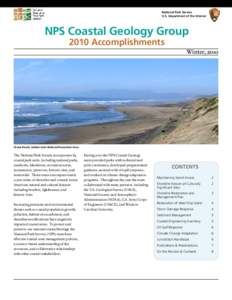 National Park Service U.S. Department of the Interior NPS Coastal Geology Group 2010 Accomplishments