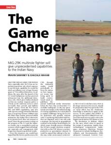 Cover Story  The Game Changer MiG-29K multirole fighter will
