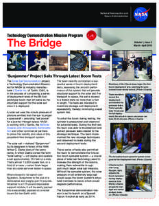 National Aeronautics and Space Administration Technology Demonstration Mission Program  The Bridge