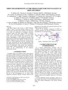 PITZ / Beam emittance / DESY / Free-electron laser / Electron / Laser / Streak camera / Linear particle accelerator / Cathode / Physics / Electromagnetism / Particle accelerators