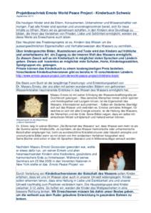 Projektbeschrieb Emoto Kinderbuch