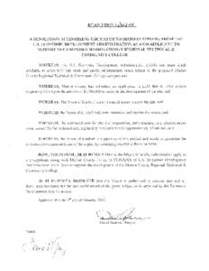 RESOLUTION #dOid -01  A RESOLUTION AUTHORIZING THE MAYOR TO REQUEST FUNDING FROM THE U.S. ECONOMIC DEVELOPMENT ADMINISTRATION AS A CO-APPLICANT TO SUPPORT PROPOSED MARION COUNTY REGIONAL TECHNICAL &